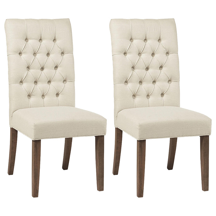 Douglas Tufted Back Dining Chairs Vineyard Oak (Set of 2) image