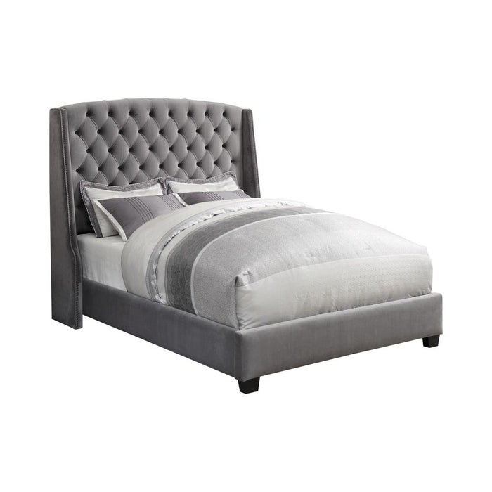 Pissarro Full Tufted Upholstered Bed Grey image