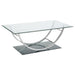 Danville U-shaped Coffee Table Chrome image