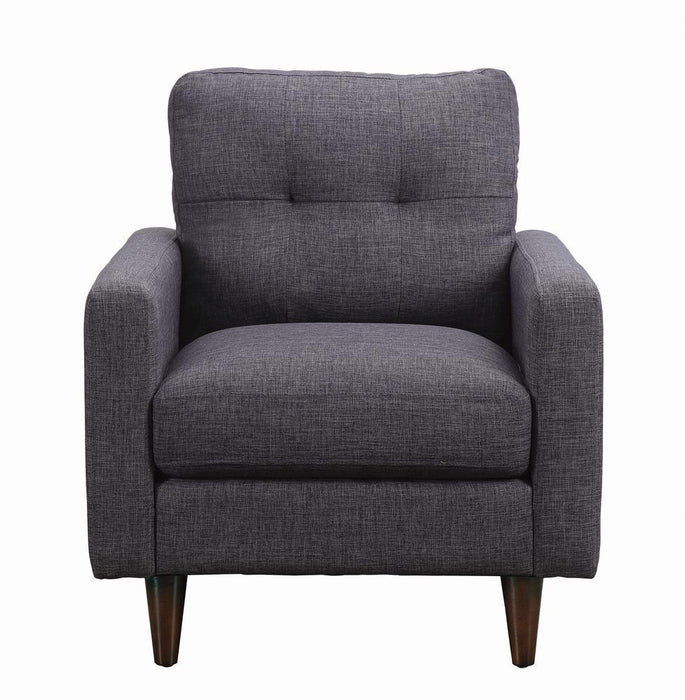 Watsonville Tufted Back Chair Grey