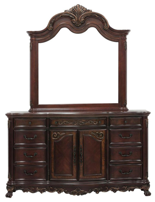 Deryn Park 9 Drawer Dresser in Cherry 2243-5