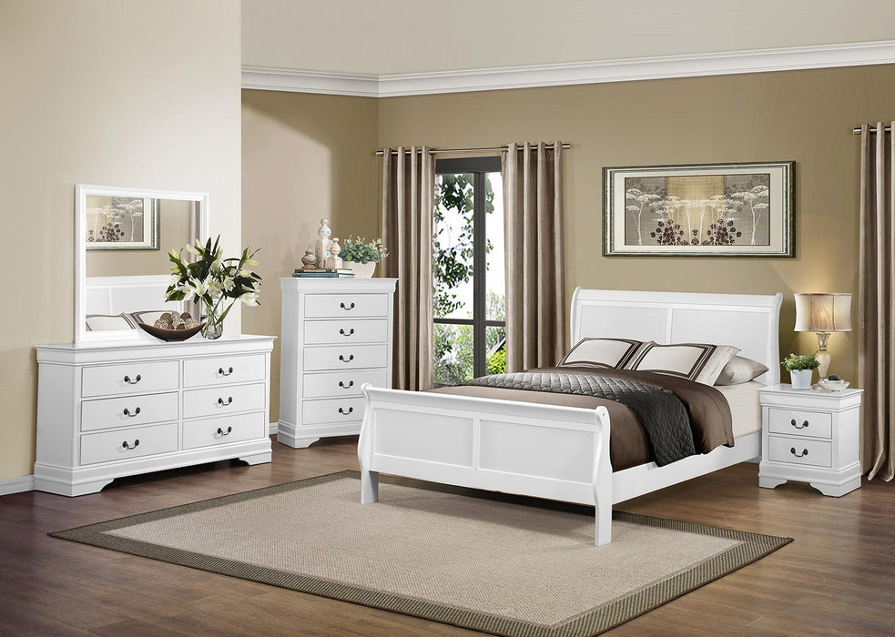 Mayville 5 Drawer Chest in White 2147W-9