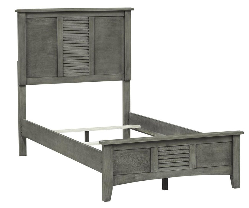 Garcia Full Panel Bed in Gray