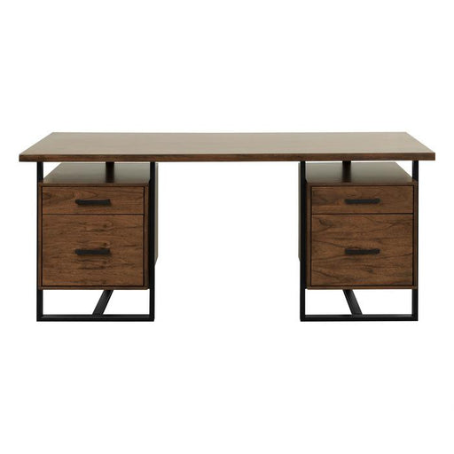 Sedley Writing Desk with Two Cabinets in Walnut 5415RF-15* image