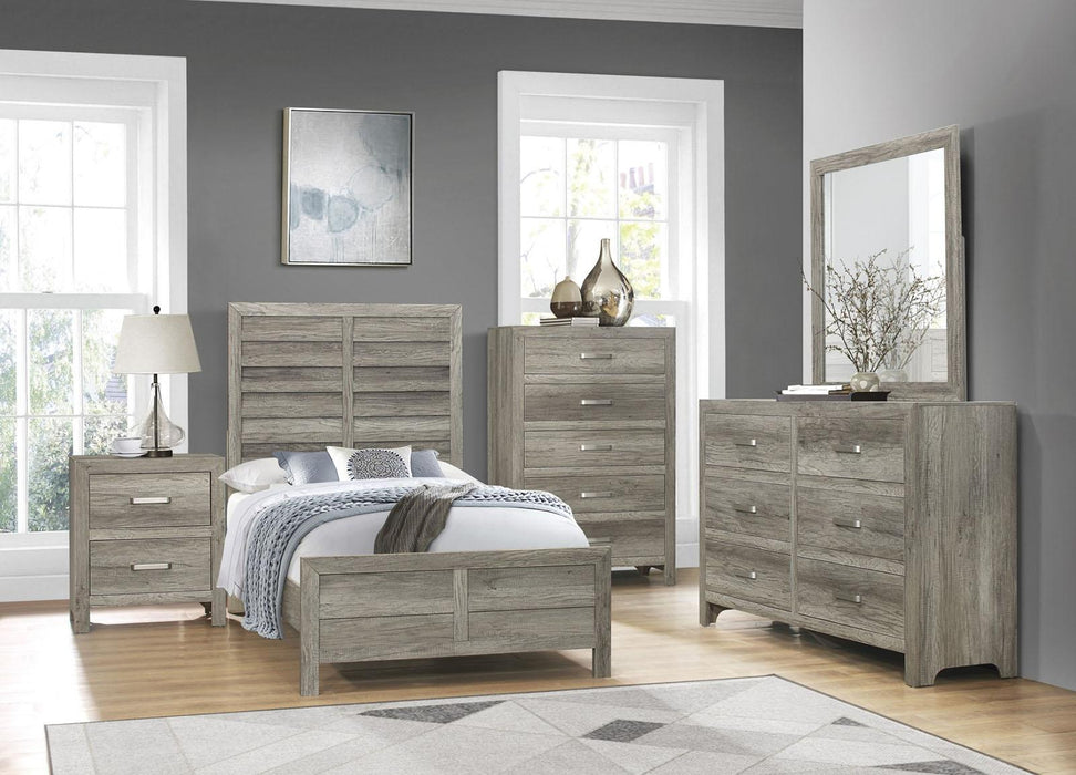 Mandan 6 Drawer Dresser in Weathered Gray 1910GY-5