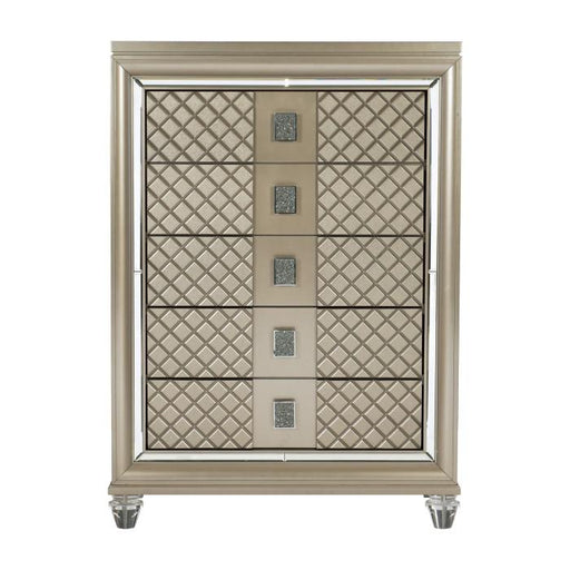 Loudon 5 Drawer Chest in Champagne Metallic 1515-9 image