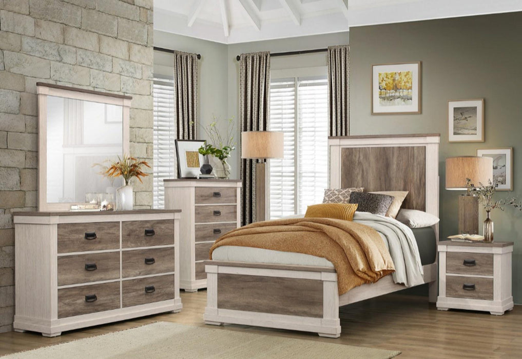 Arcadia Dresser in White & Weathered Gray 1677-5