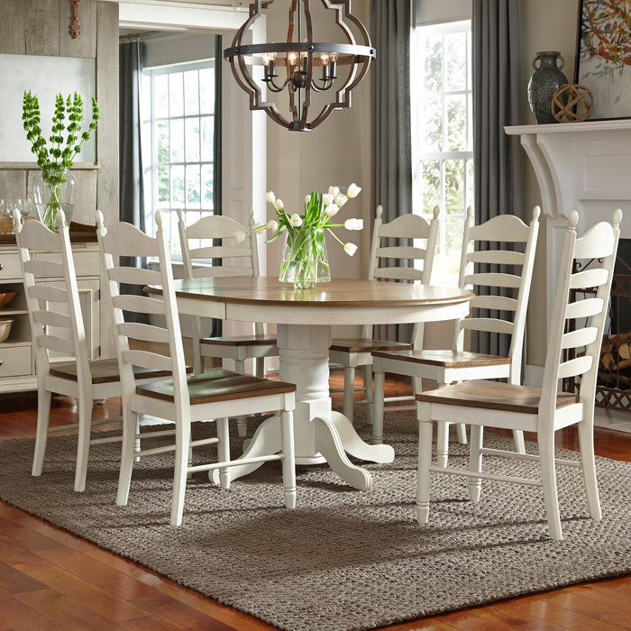 Springfield 7 Piece Pedestal Table Set image