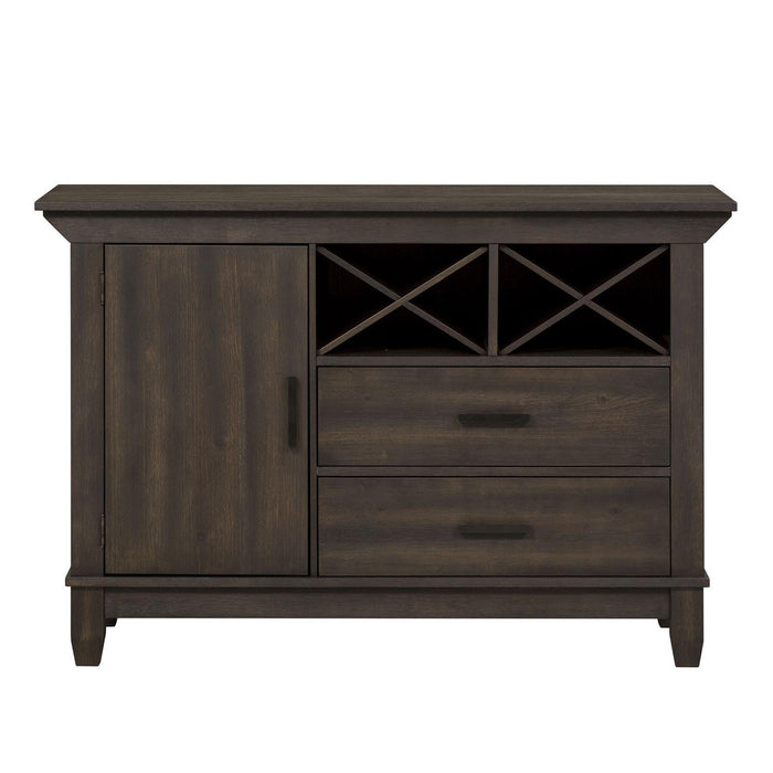 Liberty Furniture Double Bridge Sideboard in Dark Chestnut image