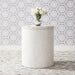 Liberty Modern Farmhouse Drum End Table in Flea Market White image