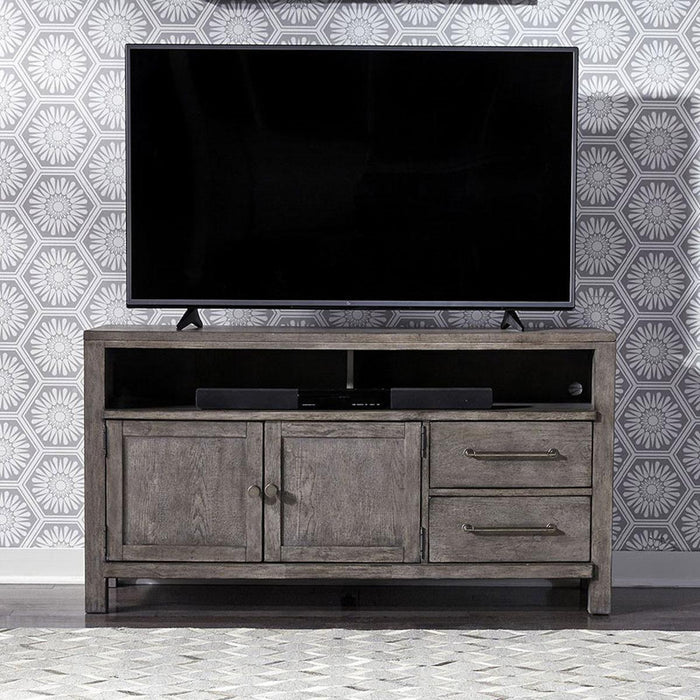 Liberty Furniture Modern Farmhouse 56" Entertainment Console in Dusty Charcoal image