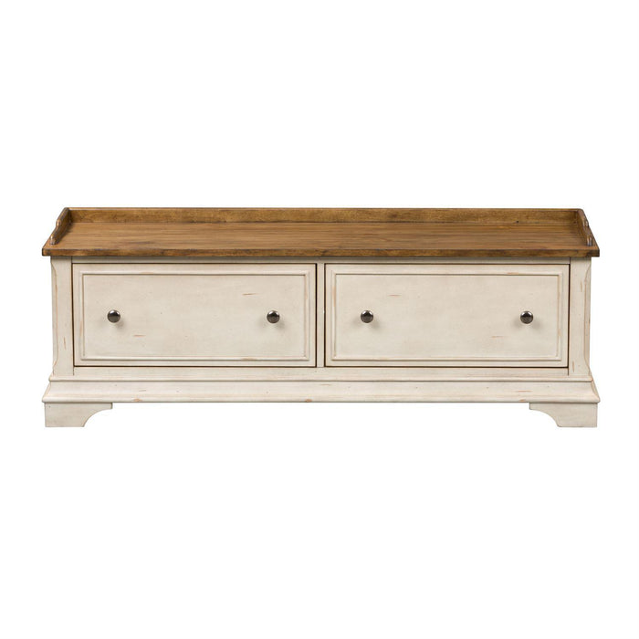 Liberty Morgan Creek Storage Hall Bench in Antique White image