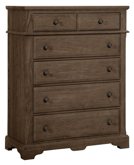 Vaughan-Bassett Heritage 5 Drawer Chest in Cobblestone Oak image