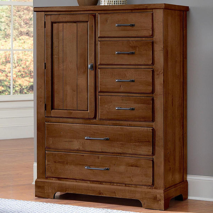 Vaughan-Bassett Cool Rustic Standing Chest in Amber